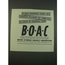 1960 BOAC British Overseas Airways Corporation Ad - Comet Jet