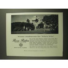 1960 Boca Raton Hotel and Club Ad - Winter Rendezvous for Who's Who