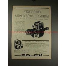 1960 Bolex Super Zoom Movie Camera Ad - NICE!!
