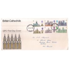 BRITISH CATHEDRALS.. May, 1969.. FDC. first day cover stamps