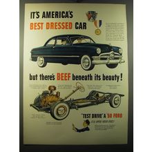1950 Ford Cars Ad - It's America's best dressed car