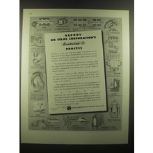 1948 Selas Gradiation Equipment Ad - Report on Selas Corporation's gradiation