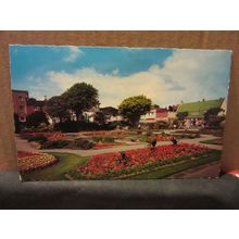 DENTON GARDENS, WORTHING, SUSSEX used postcard by Constance.. not posted =