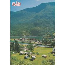 Flam Caravans Flamsbanen Swiss Postcard