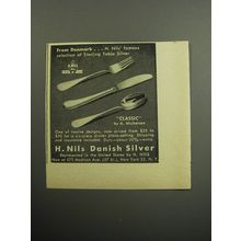 1957 H. Nils Classic Silverware by A. Michelsen Advertisement