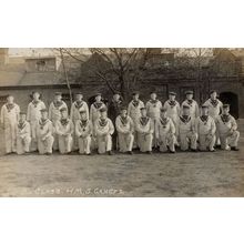 HMS Ganges B4 Class WW1 Sailors Military Ship Crew War Postcard