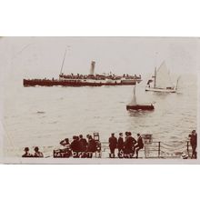 Southend On Sea Ship Belle Ferry 1907 Essex Real Photo Old Postcard