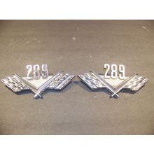 Ford 289 Emblems OEM C5AB-16237-A C50B-16237-A 1965 66 Mustang Fairlane