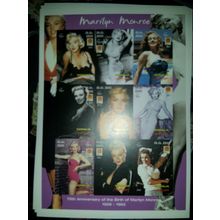 Marilyn Monroe Bloc 9 val. Somalia MNH HOLLYWOOD MUSIC STAR