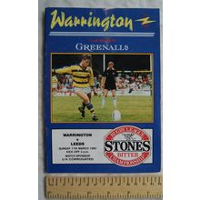 1990 programme Warrington v. Leeds