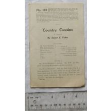 Vintage: Country Cousins, A Sketch by Ernest E. Fisher