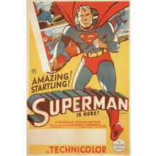 Superman- 1941-43 - US Poster Canvas Movie Film Print A0 A1 A2 A3 A4 A5 A6 Art W