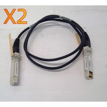 LOT OF 2* SFP-H10GB-CU1M 1 Meter 10GbE SFP+ DAC Cable Twinax 37-0960-03
