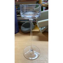 WEDGWOOD GLASS CANDLE HOLDER 5.5" TALL (P4)