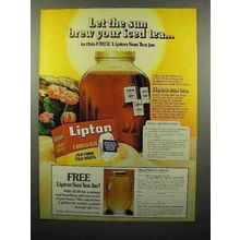1978 Lipton Tea Ad - Let The Sun Brew Your Iced Tea