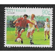 AUS 1989 90c 'SPORTS - SOCCER' FINE USED (EBID67-330)