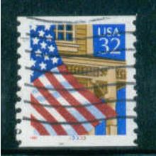 Used 2913 32c U.S. Flag Over Porch Fine CNS 33333 W0846