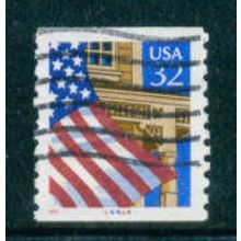 Used 2913 32c U.S. Flag Over Porch Fine CNS 44444 W0864