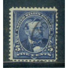 Used 281 5c Ulysses S. Grant Barely Clears M04768