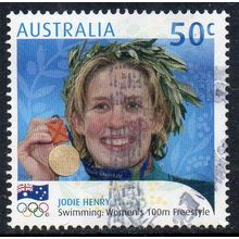 Australia 2004 Olympic Gold Medal Winners - Jodie Henry 100m F/Style 50c Used