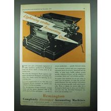 1931 Remington Accounting Machine Ad - Lightning