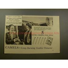 1939 Camel Cigarettes Ad w/ Betty Huyler Gillies!!