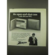 1972 Zenith Wallet Radio Model Royal B21 Ad