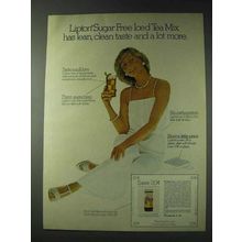 1978 Lipton Sugar Free Iced Tea Mix Ad - Lean, Clean