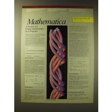 1989 Wolfram Research, Inc. Mathematica Software Ad