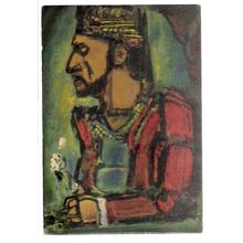 THE OLD KING by Georges Rouault . unused vintage postcard =