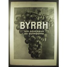 1933 Byrrh Wine Ad - in French - Byrrh vin genereux au quinquina