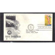 FDC Art Craft 1319 5c Great River Road (Cachet-Typed/A) CV39286
