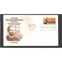 FDC Artmaster 2147 22c Frederic Bartholdi (Cachet-U/A) CV39313