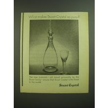 1968 Stuart Crystal Advertisement - What makes Stuart Crystal so pure?