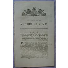1854 Act of Parliament: Highways in South Wales