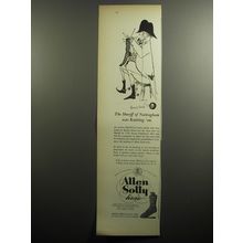 1951 Allen Solly Hose Ad - art by Ronald Searle - The sheriff of Nottingham