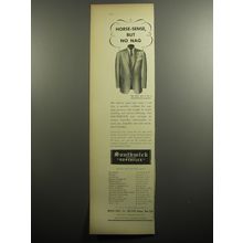 1951 Southwick Superflex Suits Ad - Horse-sense, but no nag