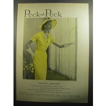 1951 Peck and Peck Dress Ad - photo by Tom Palumbo - Tootal linen