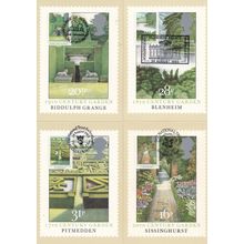 Sissinghurst Biddulph Grange Pitmedden 20th Century Garden 4x Postcard s