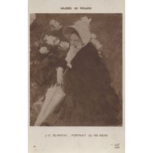 Jacques Emile Blanche Portrait De La Mere Old Painting Postcard