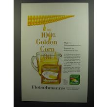 1962 Fleischmann's Margarine Ad - Made from 100% Golden Corn Oil