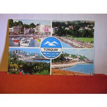 multiview, TORQUAY, DEVON .used postcard...Colourmaster 1980 pm =