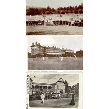 Boscombe Bournemouth Hotel Tennis 3x Old Postcard s