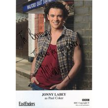 Jonny Labey as Paul Coker Eastenders Hand Signed Cast Card Photo