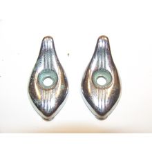 1952 DESOTO COAT HANGER HOOKS OEM PAIR VINTAGE ART DECO