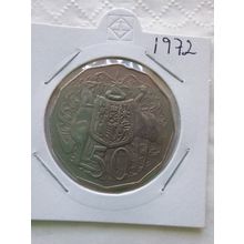 Australian 1972 50 Cent Low Mintage - Circulated