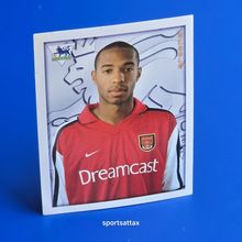 Merlin Thierry Henry 2001 Premier League Arsenal Football Sticker 21