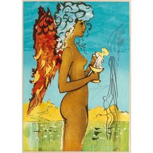 Salvador Dali (1904-1989). Love's Promise, from Trilogy of Love, 1976. Poster Ca