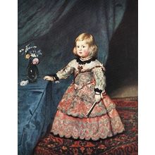 Velazquez_Infanta_Marguarite_Therese Poster Canvas Movie Film Print A0 A1 A2 A3