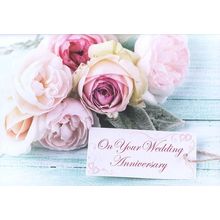 On Your Wedding Anniversary - Anniversary Greeting Card - 01623